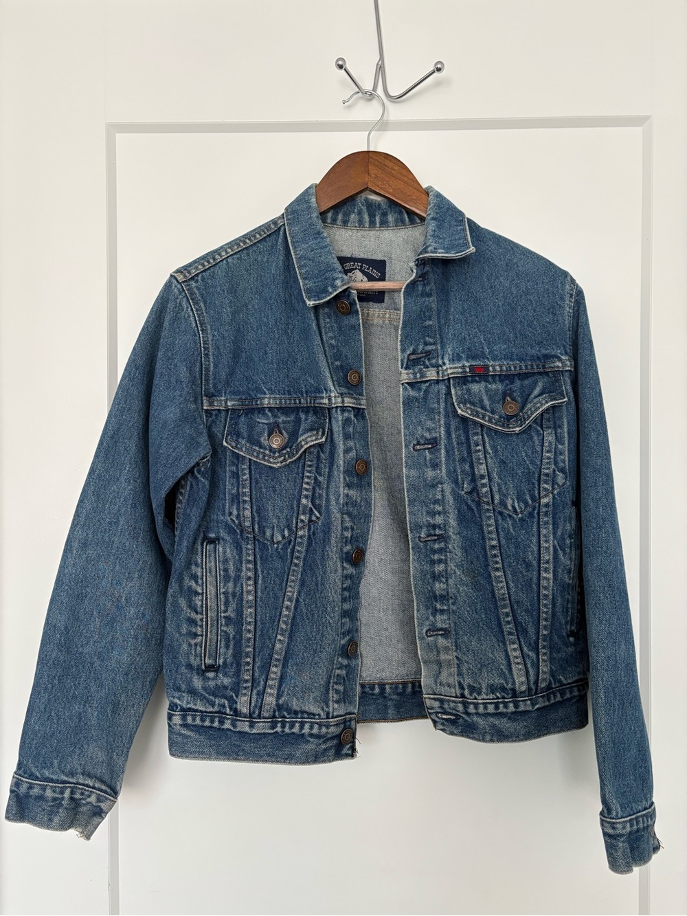 Vintage Denim Jacket in Medium Blue - The Great Plains Clothing Company